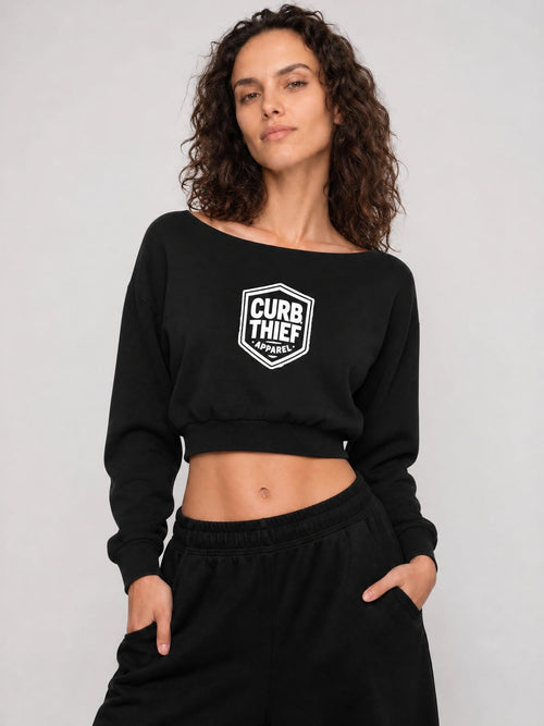 "LEGACY"Women's Off-Shoulder Sweatshirt
