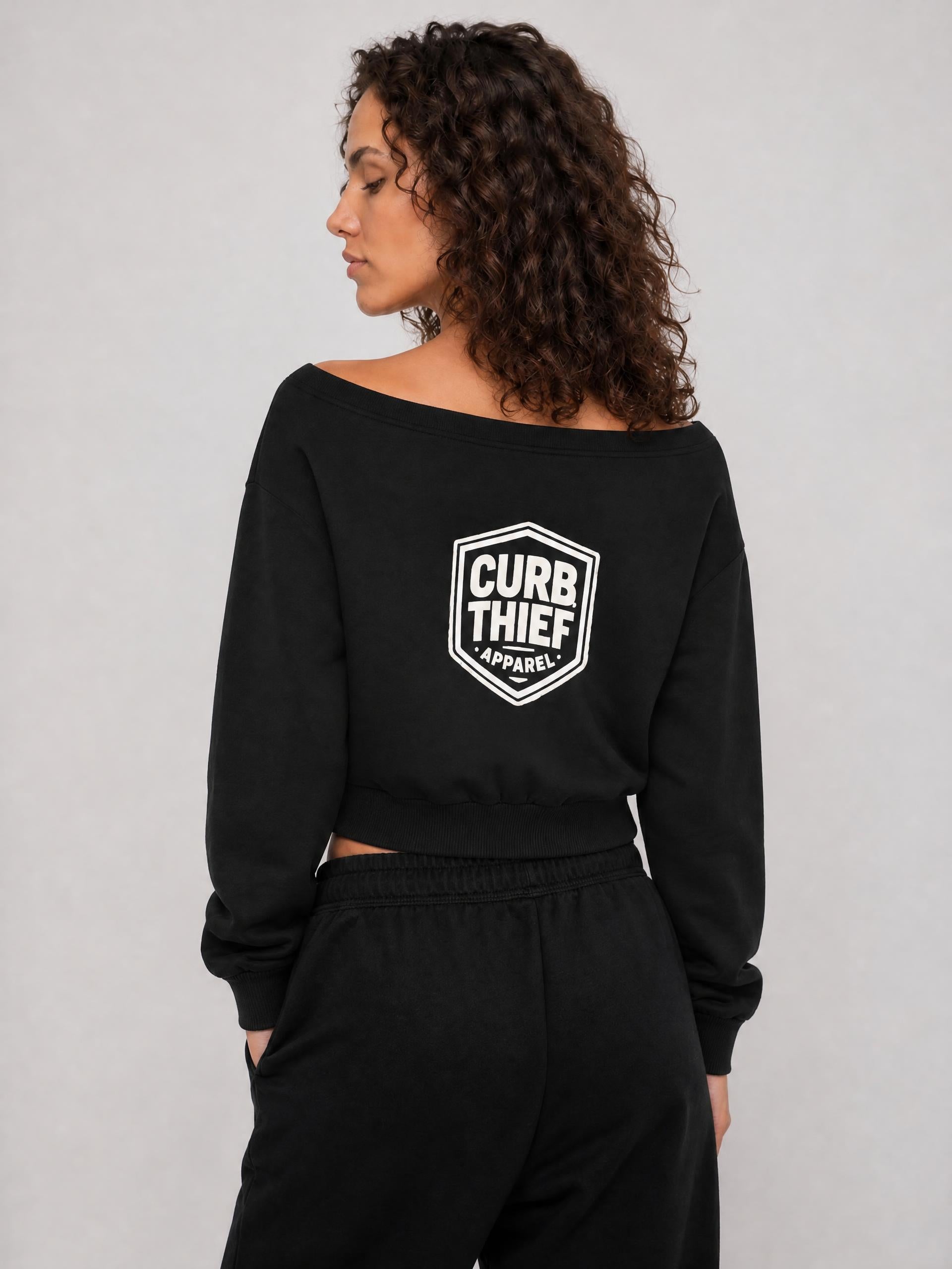 "LEGACY"Women's Off-Shoulder Sweatshirt