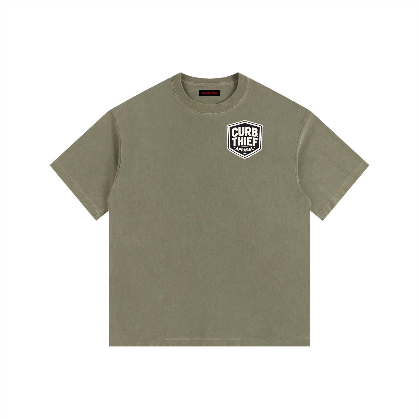"CORE " Oversized 100%Cotton T-Shirt Vintage Washed