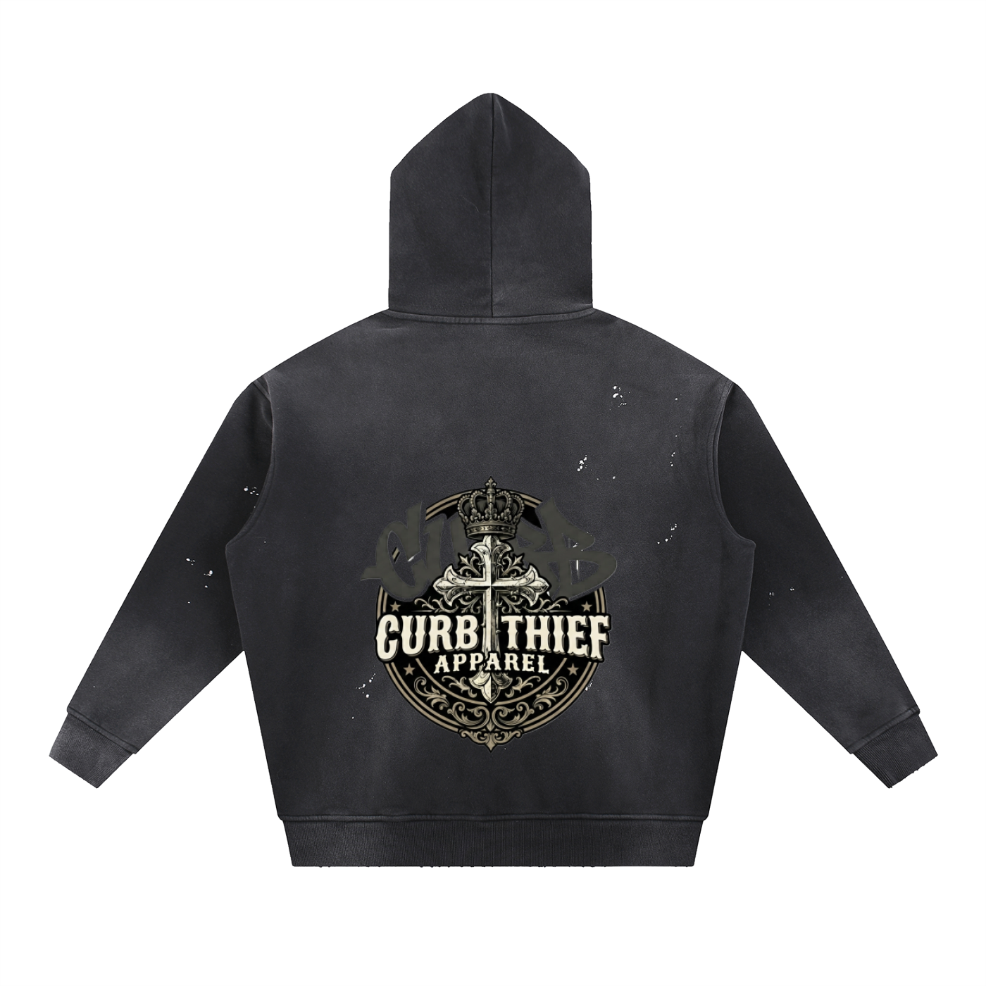 ASSET Vintage Wash Frayed Fleece Hoodie ASSET