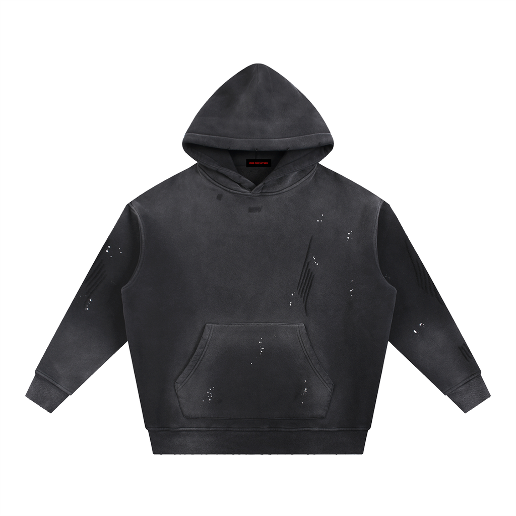 ASSET Vintage Wash Frayed Fleece Hoodie ASSET