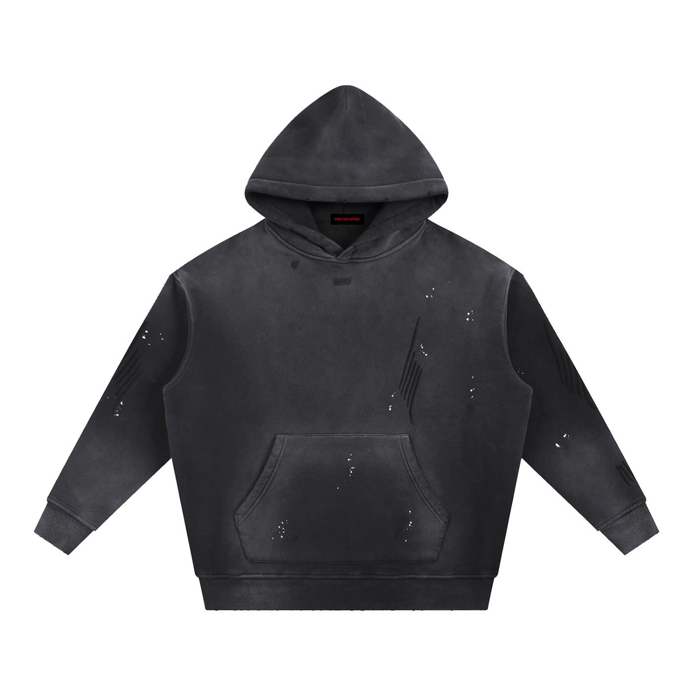 ASSET Vintage Wash Frayed Fleece Hoodie ASSET