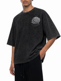 "VOID" Oversized Snow Washed Cotton T-Shirt