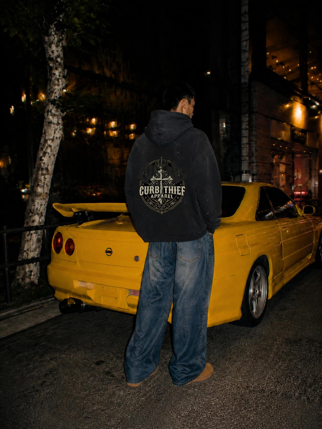 ASSET Vintage Wash Frayed Fleece Hoodie ASSET