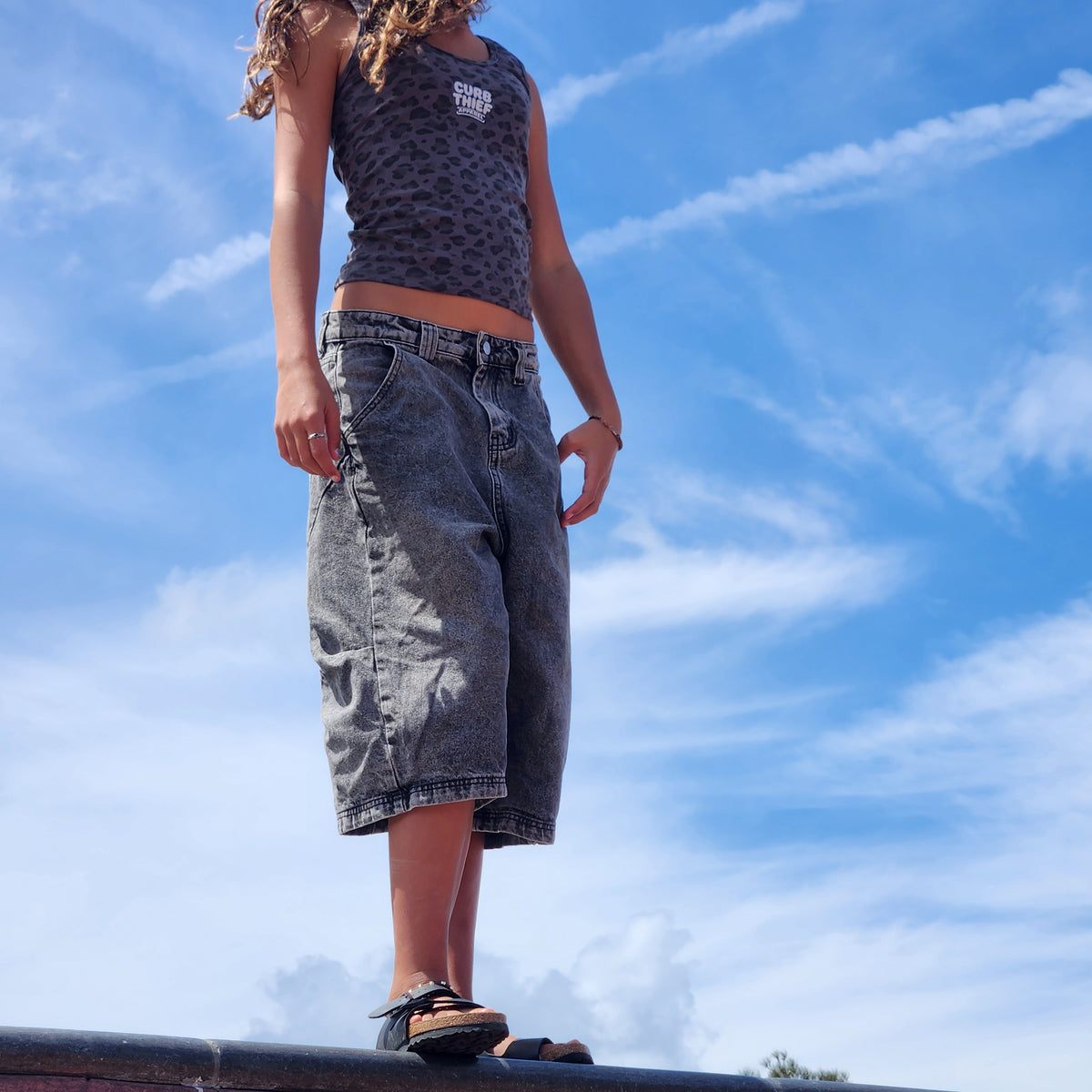 GRIND unisex Demin Shorts