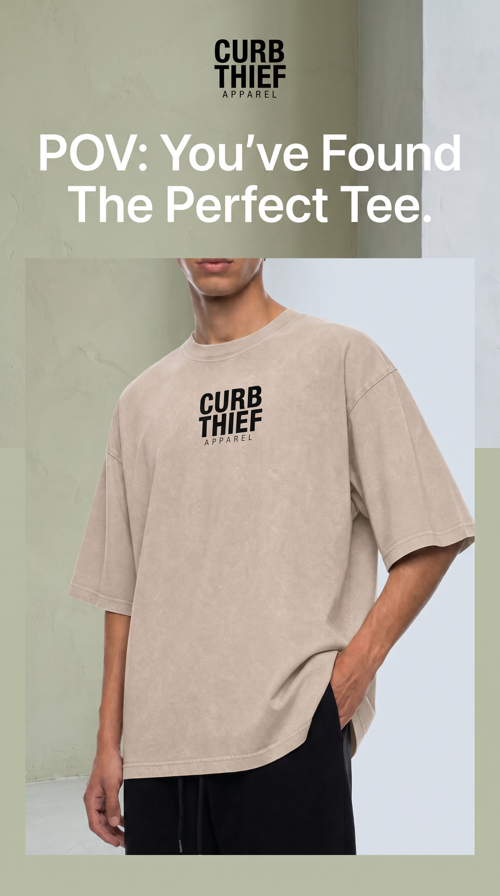 FLIP Oversized Cotton Snow washed T-Shirt